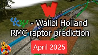 NEW Walibi Holland 2025 quotYoYquot  RMC raptor prediction 231024 onride [upl. by Lodi333]