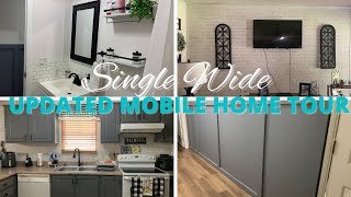 SINGLE WIDE MOBILE HOME TOUR Renovated Mobile Home Tour Single Wide Mobile Home Updates [upl. by Sinclair]