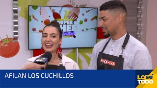 AFILAN LOS CUCHILLOS LOS PARTICIPANTES DE SUPER CHEF CELEBRITIES [upl. by Oilut234]