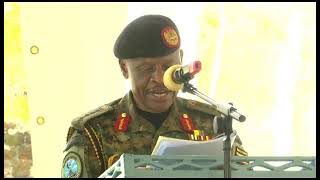 GEN MUHOOZI KAINERUGABA ReceiveS OFFICE FROM GEN MBADI MBASU AT GULU [upl. by Intosh729]