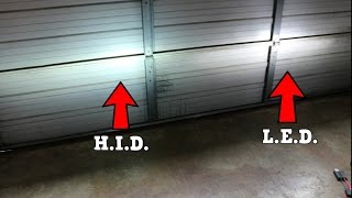 LED vs HID Headlights Which is better  2011 Honda Civic Si FA5 2018 Civic Type R [upl. by Arleen]