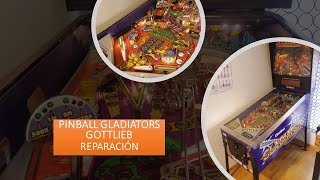 Pinball GLADIATORS Gottlieb Vídeo 1 de 2 Reparación [upl. by Lesslie]