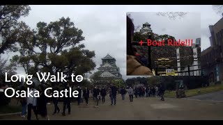 osaka castle walking tour [upl. by Edgard]