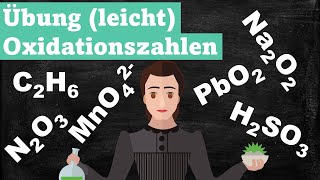 Übung leicht Bestimmen von Oxidationszahlen [upl. by Nahgiem789]