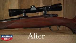 How to Refinish a Gun Stock with Birchwood Caseys TruOil Gun Stock Finish Kit [upl. by Asenaj]