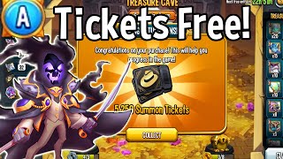 Monster Legends Get Evaris iL Obscuro  110k Tickets Free  Azajinn Treasure Cave 2024 Conjuring [upl. by Diaz]