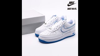 Nike Air Force 1 07 White University Blue DV0788101 [upl. by Adnolahs]