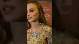 lily rose Depp speaking French French celebrity model fashion lilyrosedepp modeling viral [upl. by Ayikur]