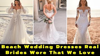 21 Fantastic Lace Beach Wedding Dresses  What To Wear To a Wedding  Beach Wedding  Beach Gowns [upl. by Niveek826]