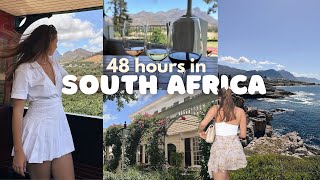 48 hours in South Africa 💌🍷 wine tasting in franschoek [upl. by Winchell494]