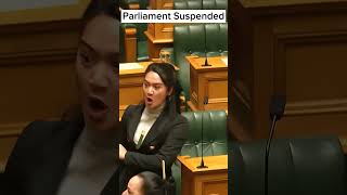 Parliament Suspended During Māori Haka [upl. by Aylad833]