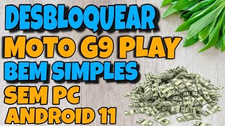 remover conta Google moto G9 play Android 11 sem pc  bem simples [upl. by Rabaj]