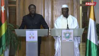 CEDEAO  Le retrait de l’AES au cœur d’une rencontre entre Alassane Ouattara et Faure Gnassingbé [upl. by Acinat]