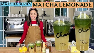 MY NEW FAVOURITE DRINK MATCHA LEMONADE MUSTTRY [upl. by Ariajay]