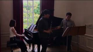 Michele Mangani  Concertpiece for 2 Clarinets and Piano Jinoh Park Minchan Kim [upl. by Ecinrev]