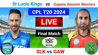 CPL Live  SLK vs GAW Live  Final Match  CPL T20 Live  CPL Final Live Match Today  Pitch Report [upl. by Luedtke]