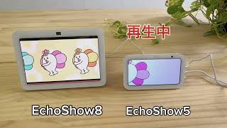 【比較】最新 EchoShow8第3世代のスピーカーをEcho Show5第3世代と比較 [upl. by Novehc]