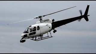 AS350 AStar News Helicopter Takeoff amp Landing at Van Nuys Airport Airbus Helicopters H125 N29HD [upl. by Ettevroc]