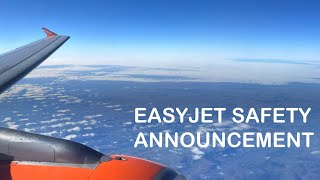 NEW EASYJET SAFETY ANNOUNCEMENT  SEPTEMBER 2024  TTP [upl. by Merrily]