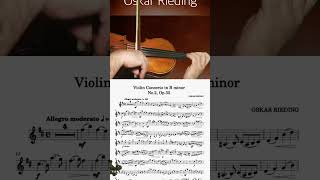 RIEDING CONCERTO Op 35 in B minor 1 Mov  FREE VIOLIN EASY PLAY ALONG JL15 [upl. by Eardna518]