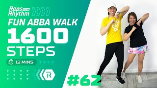 ABBA WALK FUN EASY • 1600 STEPS • Walking Workout 62 • Keoni Tamayo [upl. by Akimat]