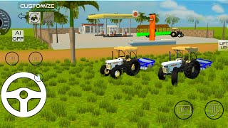 NEW FARMING TRAKTOR SAWARAJ 7575 trending viralvideo gaming shorts [upl. by Akinnej462]