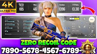 NEW UPDATE 320 ⚡ BEST SENSITIVITY CODE  CONTROL SETTINGS PUBG MOBILE BGMI 2024 [upl. by Neerbas]