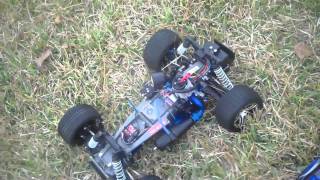 traxxas rustler 25 nitro RC 6ft jump [upl. by Enirbas]