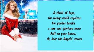 Mariah Carey  O Holy Night Live from WPC in South Central Los Angeles  Lyrics [upl. by Aztilay42]