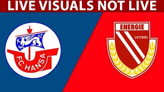 🔴 Energie Cottbus vs Hansa Rostock LIVE  German 3Liga [upl. by Aivilys]