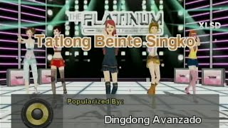 TATLONG BEINTE SINGKO  Dingdong Avanzado  Training Version  Platinum Piano XL SD [upl. by Dur30]