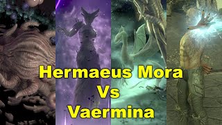 Hermaeus Mora and Vaermina full fight Cinematic ft Peryite The Elder Scrolls [upl. by Cnahc564]