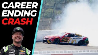 Kurt Buschs Career Ending Crash at Pocono [upl. by Isewk342]