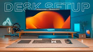 The MODERN Desk Setup – Full Tour amp Office Setup [upl. by Dodd125]