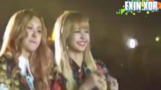 FANCAM BLACKPINK REACTION TO BIGBANG At SBS GAYO DAEJUN 2016 [upl. by Anatniuq]