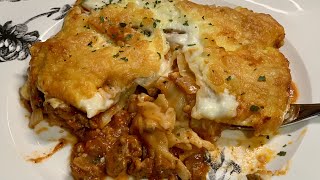 HOW TO make THE EASIEST LASAGNA  Using Uncooked Lasagna Sheets [upl. by Aloek971]