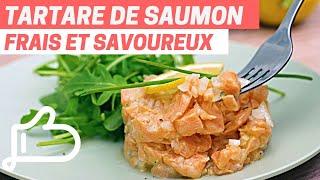 TARTARE DE SAUMON FRAIS ET SAVOUREUX  une expérience GUSTATIVE à couper le souffle [upl. by Kaliski]