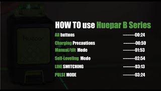 How To Use The Huepar B03CGB02CG 3D Cross Line Laser Level [upl. by Ainej]