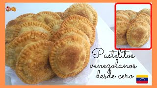 💥Como hacer PASTELITOS venezolanos 🙌casero MASA desde Cero DELICIOSOS👌 Pansteleria [upl. by Sharl]