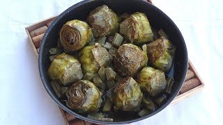 CARCIOFI ALLA ROMANA AL FORNO Buonissimi  RICETTE DI GABRI [upl. by Thirza]