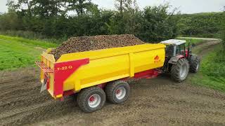 aardappel oogst potato harvest ft dji mavic air 2 [upl. by Atnahsa]