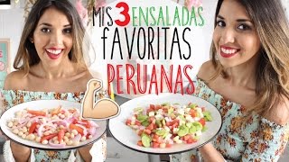 MIS ENSALADAS PERUANAS FAVORITAS Y NUTRITIVAS [upl. by Yenor]