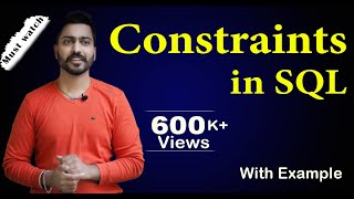 Lec58 Constraints in SQL in Hindi  DBMS [upl. by Nosrak]