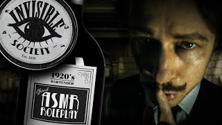 Secret Society Bartender ASMR Roleplay 1920s  Whispered Invisible Sounds [upl. by Atcele]