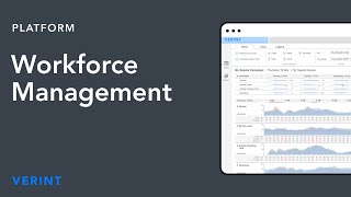 Verint Workforce Management WFM Made for the Way You Work [upl. by Hephzipa]