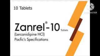 Zanrel Lercanidipinetablet Uses I dosageside Effects in Hindi [upl. by Primalia]