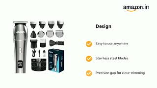 LINK IN DESCRIPTIONAGARO Royal Multi Grooming Kit For Men 9in1 Shave Trim  Style Face Head [upl. by Betti249]