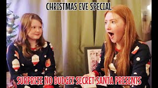 OPENING SURPRISE NO BUDGET SECRET SANTA PRESENTS  CHRISTMAS EVE SPECIAL [upl. by Aneris152]