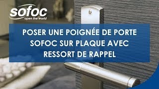 Poser nos poignées de porte sur plaque avec ressort de rappel [upl. by Asiralc]