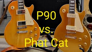 Gibson P90 vs Seymour Duncan Phat Cat  neck pickup comparison [upl. by Evered321]